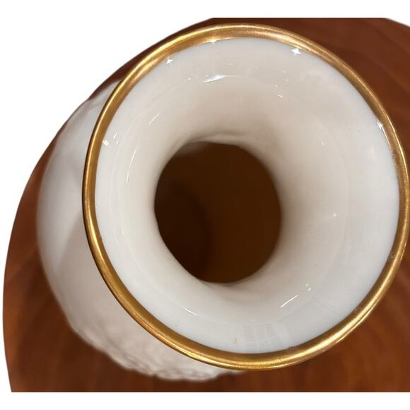 Vintage Lenox Floral Flowers Bud Vase 24K Gold Trim 6-1/2" Tall Made in USA - Picture 6 of 6